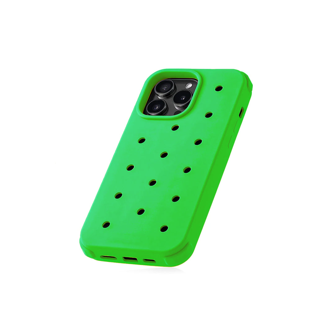 Iphone Jibbitz™ Green Silicone Case