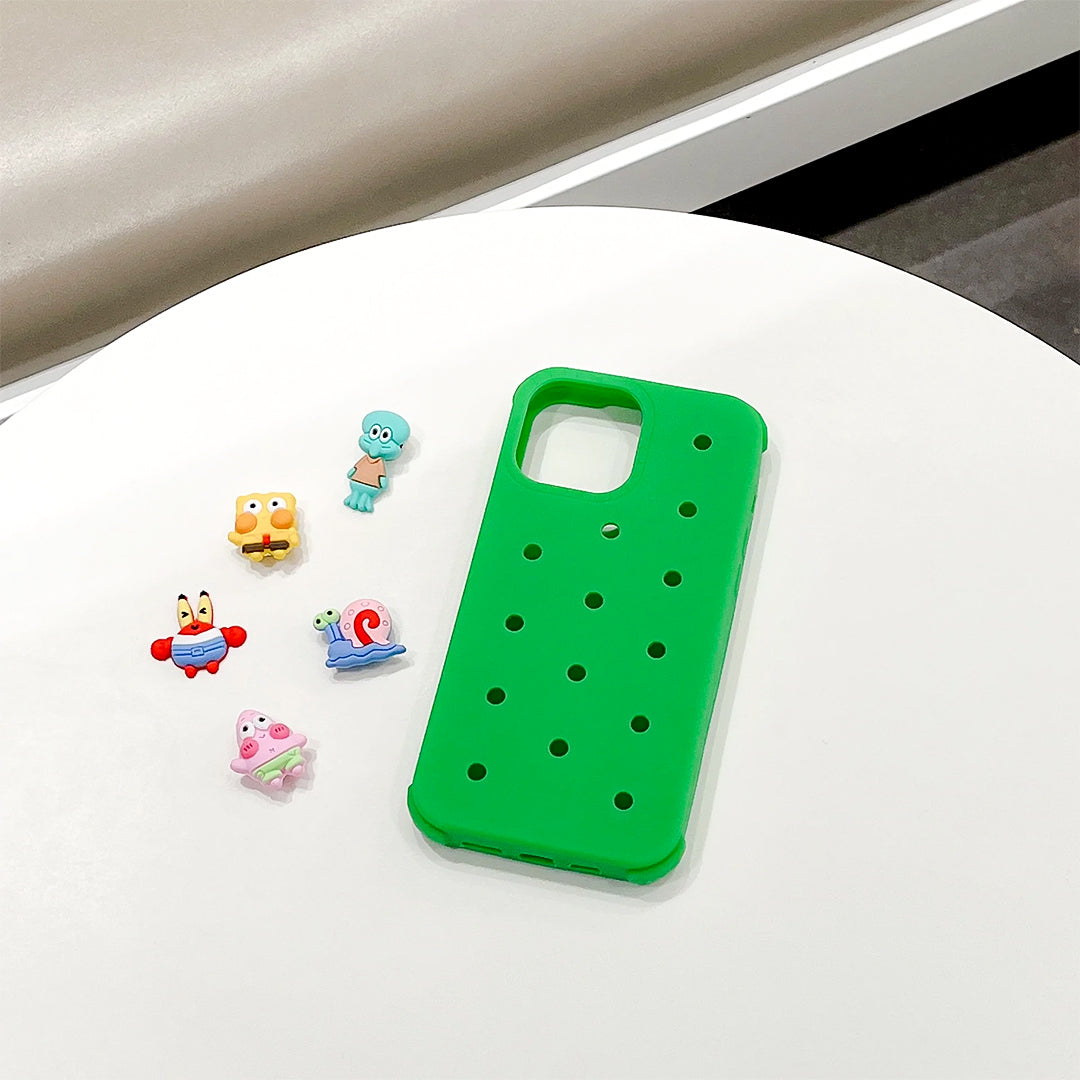 Iphone Jibbitz™ Green Silicone Case