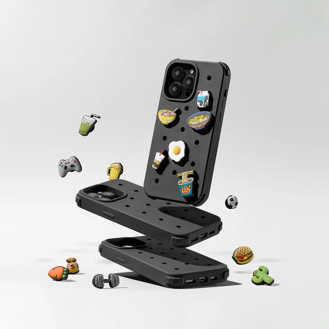 Iphone Jibbitz™ Black Silicone Case